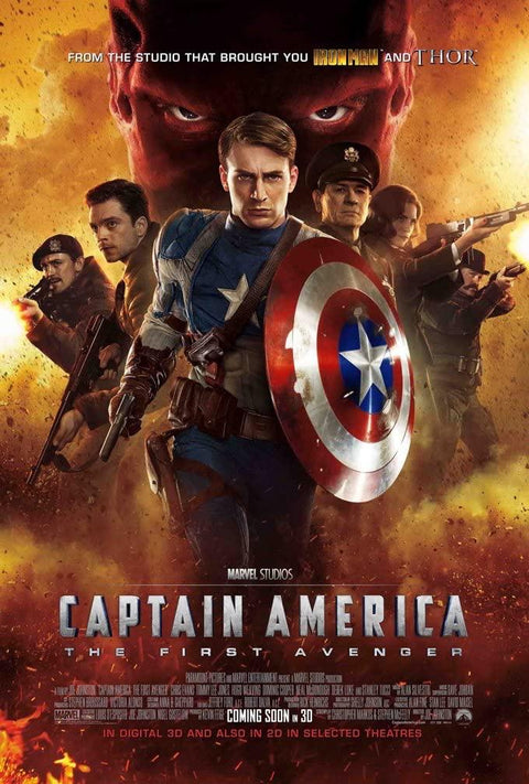 《美國隊長：復仇者先鋒 Captain America: The First Avenger (2011)》英文版高品質印刷雙面燈箱海報