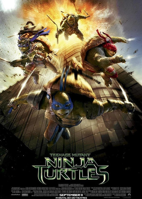 《忍者龜：變種新任務 Teenage Mutant Ninja Turtles (2014)》雙面燈箱海報