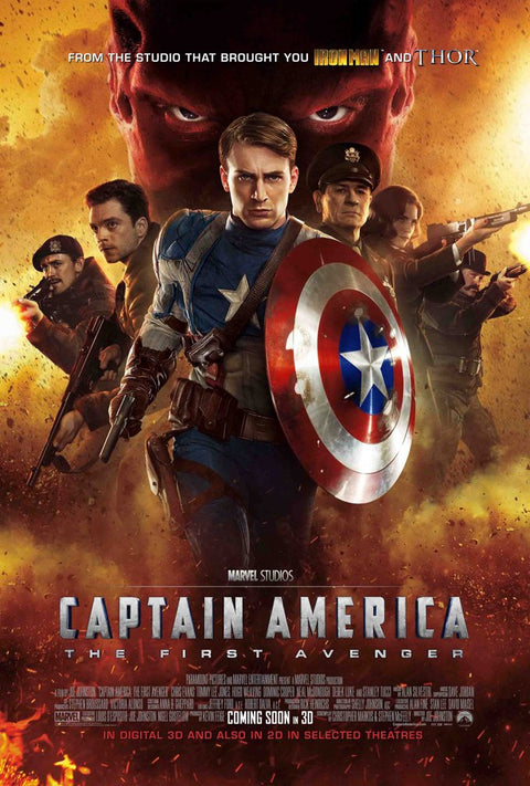 《美國隊長：復仇者先鋒 Captain America: The First Avenger (2011)》英文版高品質印刷雙面燈箱海報